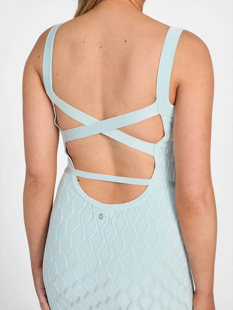 Genna Diamond Knit Sweater Dress