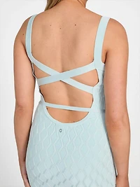 Genna Diamond Knit Sweater Dress