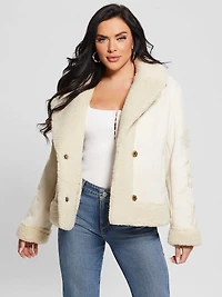 Ari Faux-Suede Embroidered Jacket