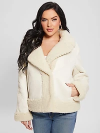 Ari Faux-Suede Embroidered Jacket