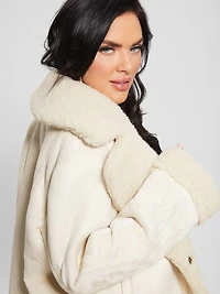 Ari Faux-Suede Embroidered Jacket
