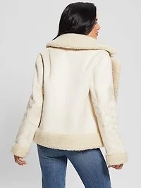 Ari Faux-Suede Embroidered Jacket