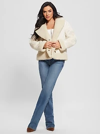 Ari Faux-Suede Embroidered Jacket