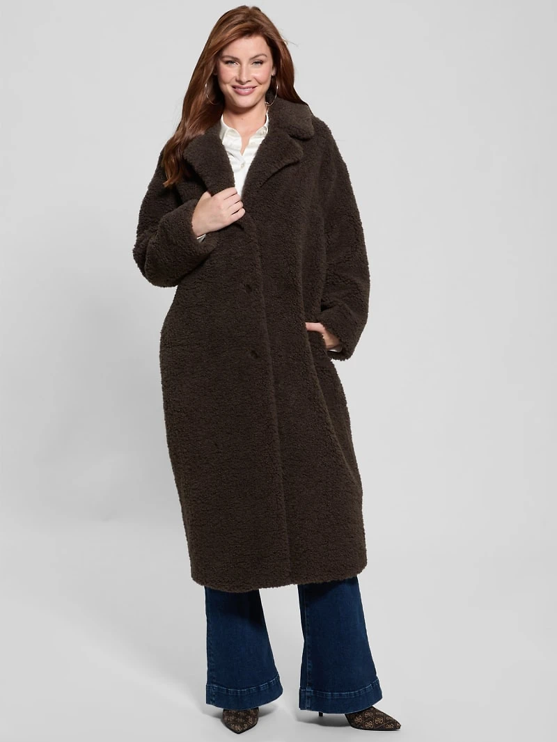 Eco Alina Teddy Longline Coat