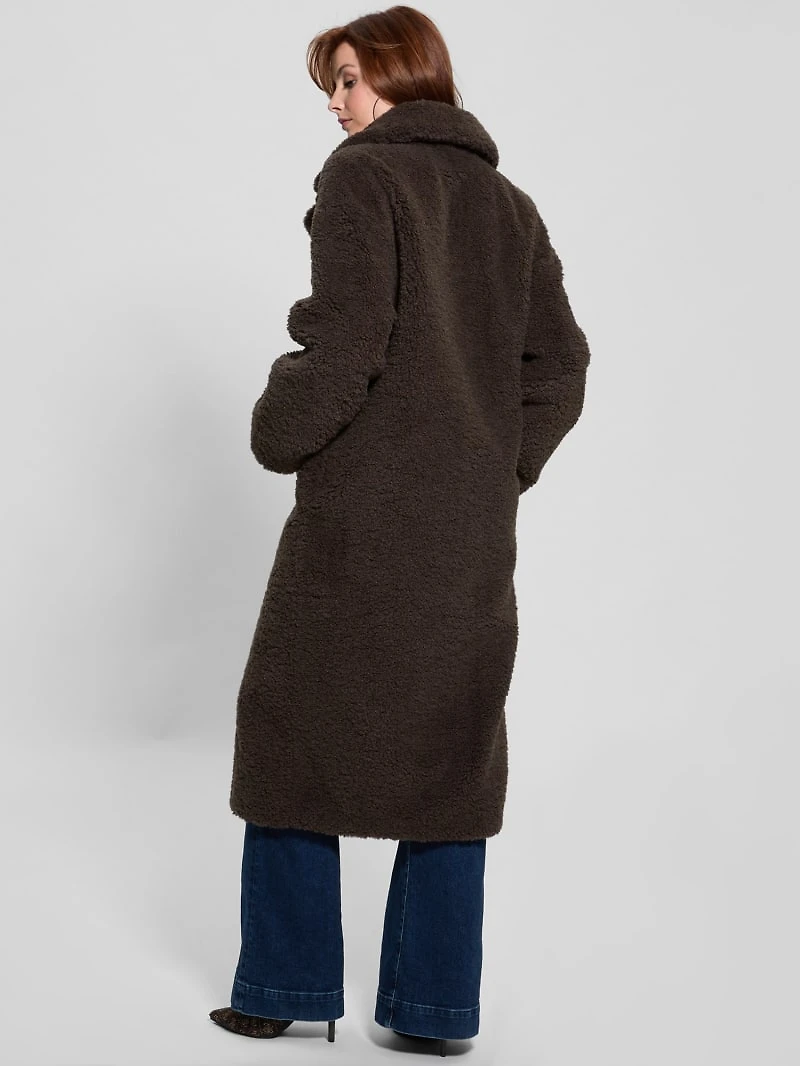 Eco Alina Teddy Longline Coat