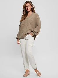Aki Chenille Cable-Knit Sweater