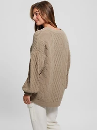 Aki Chenille Cable-Knit Sweater