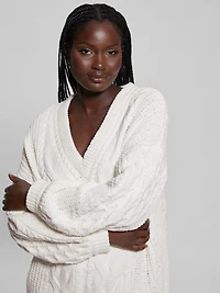 Aki Chenille Cable-Knit Sweater