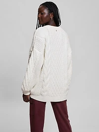 Aki Chenille Cable-Knit Sweater