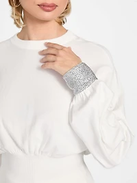 Eco Posa Bling Cuff Sweater