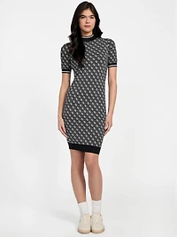 Lise Turtleneck Logo Sweater Dress