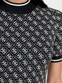 Lise Turtleneck Logo Sweater Dress