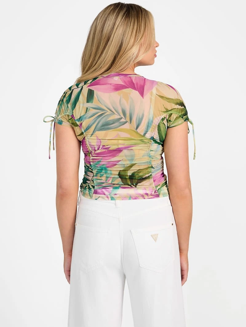 Eco Amaya Printed Mesh Top