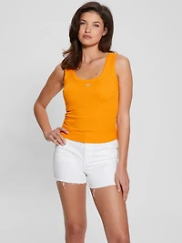 Eco Triangle Bling Ribbed Tank