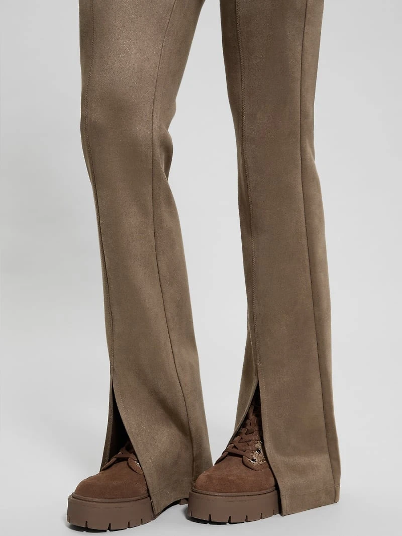 Eco Sueded Scuba-Knit Pants