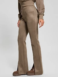 Eco Sueded Scuba-Knit Pants