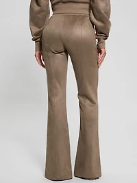 Eco Sueded Scuba-Knit Pants