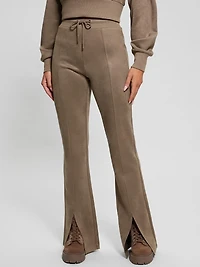 Eco Sueded Scuba-Knit Pants