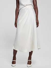 Eco Anastasia Midi Satin Skirt