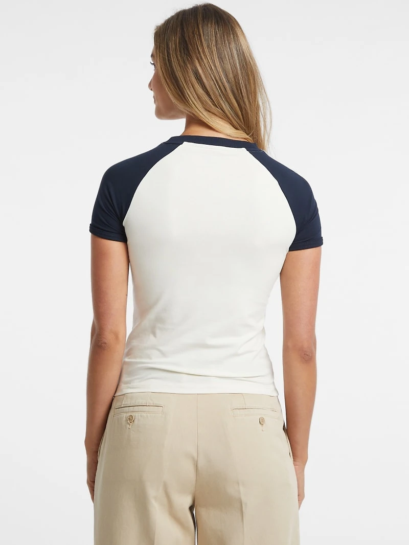 Slim Crest Logo Raglan Tee