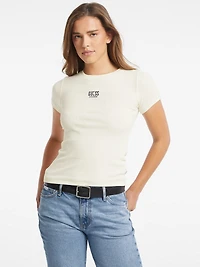 Slim Embroidered Logo Tee