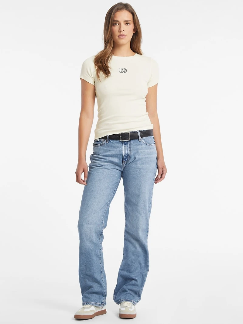 Slim Embroidered Logo Tee