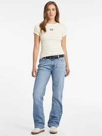 Slim Embroidered Logo Tee