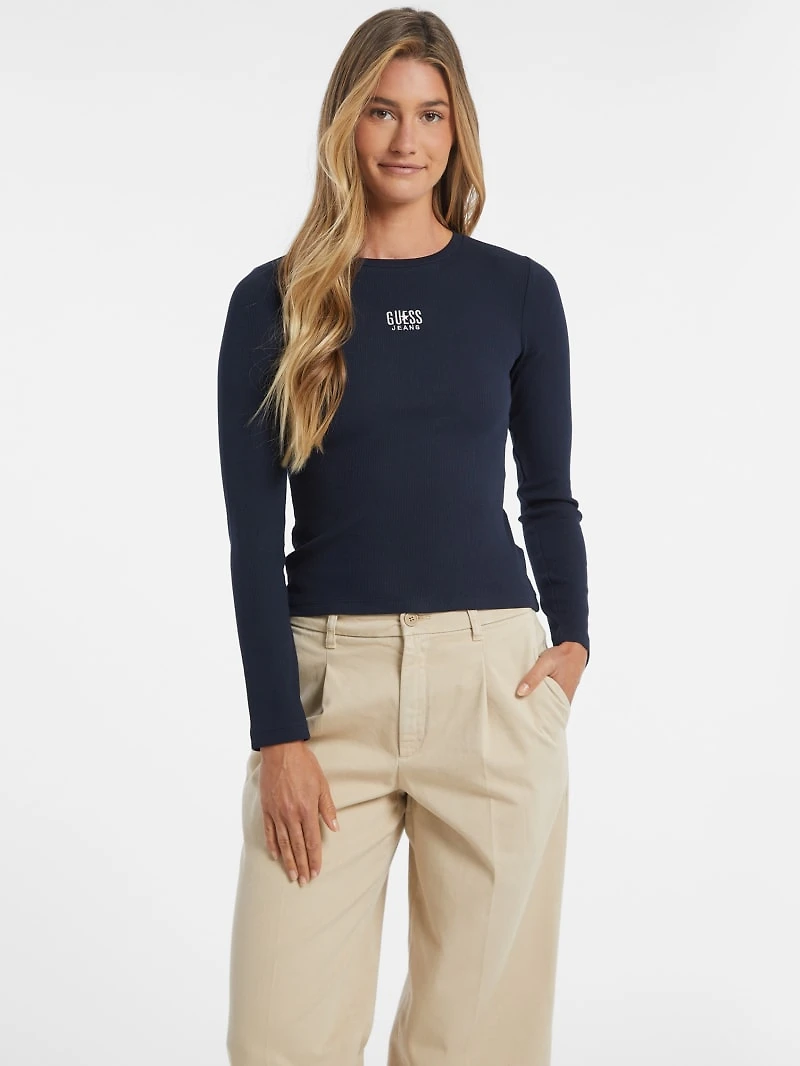 Slim Embroidered Logo Tee