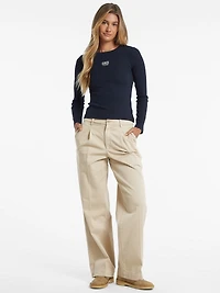 Slim Embroidered Logo Tee