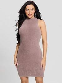 Vero Fuzzy Sweater Dress