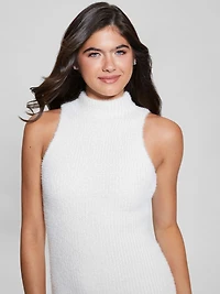 Vero Fuzzy Sweater Dress