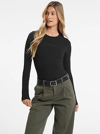 Embroidered Logo Bodysuit