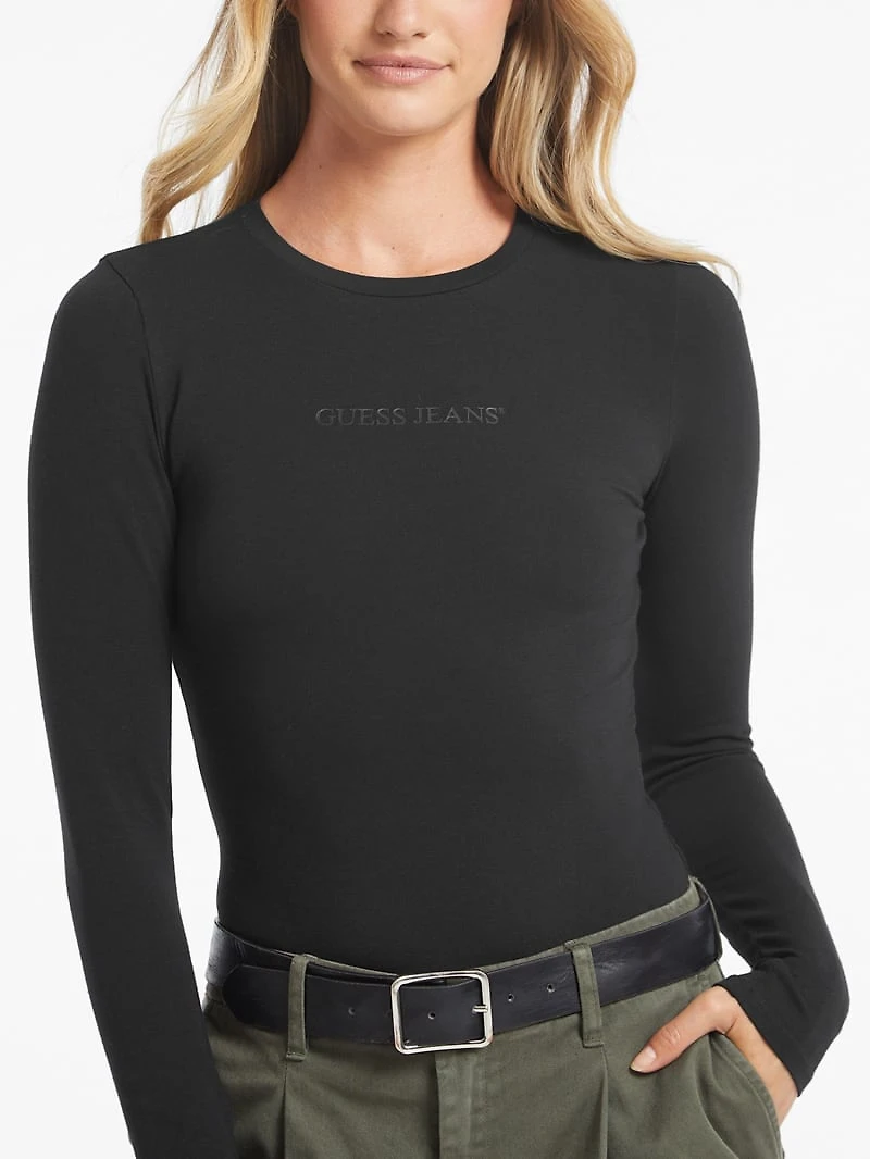 Embroidered Logo Bodysuit