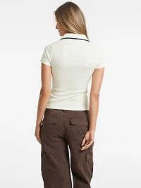 Slim Embroidered Logo Polo