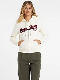 Classic Logo Patch Zip-Up Hoodie
