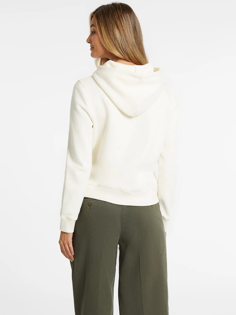 Classic Logo Patch Zip-Up Hoodie