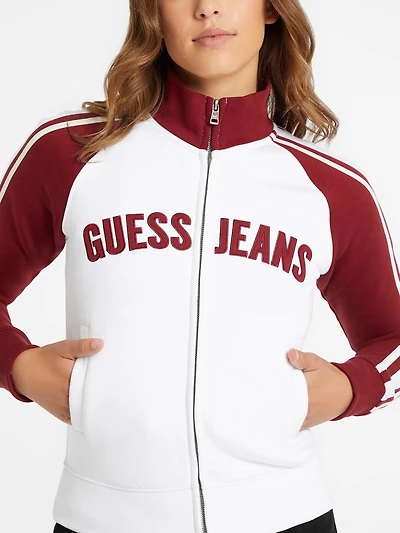 Classic Stripe Color-Block Logo Jacket