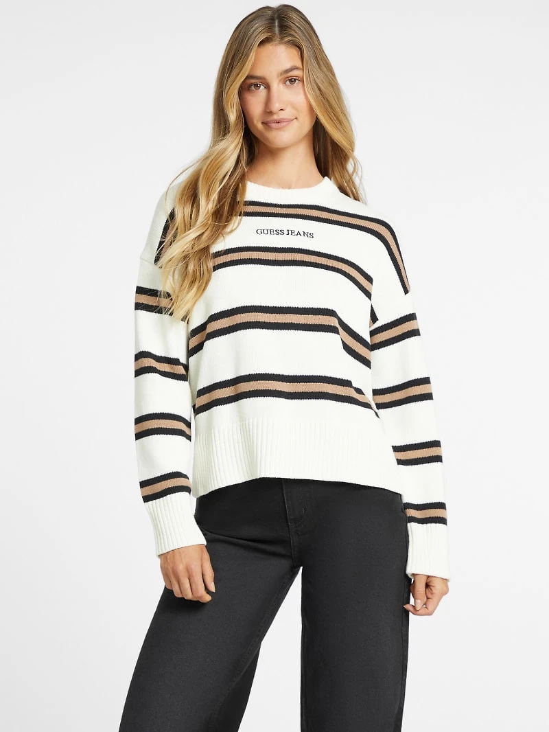 Striped Logo Sweater
