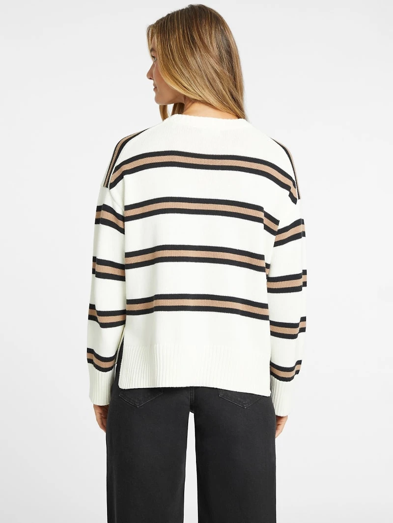 Striped Logo Sweater
