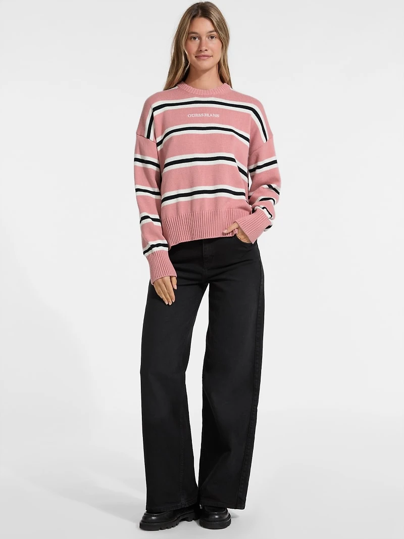 Striped Logo Sweater