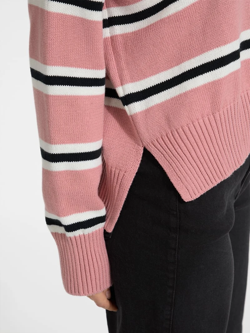 Striped Logo Sweater