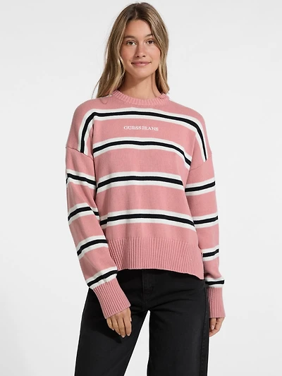 Striped Logo Sweater