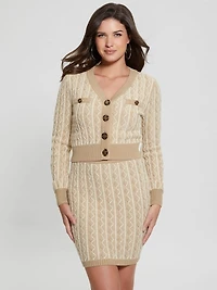 Tiffany Zig-Zag Crop Cardigan