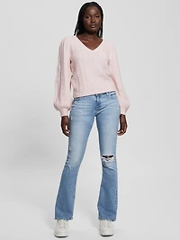 Madeline Textured V-Neck Sweater