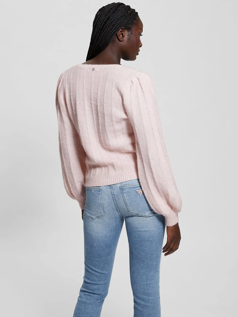 Madeline Textured V-Neck Sweater