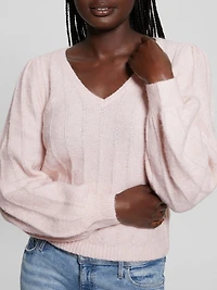 Madeline Textured V-Neck Sweater