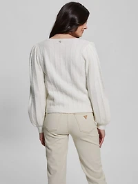 Madeline Textured V-Neck Sweater