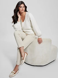 Madeline Textured V-Neck Sweater