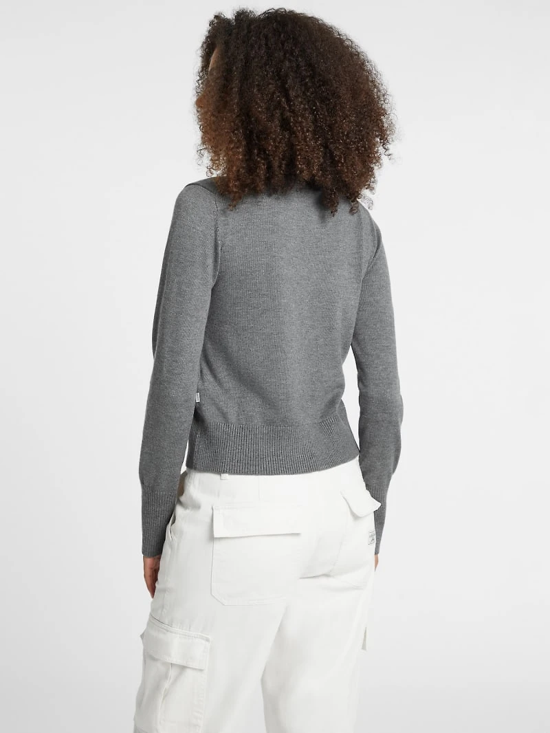 Silk and Wool-Blend Turtleneck Logo Sweater