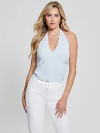 Lucia Wavy Sweater Halter Top
